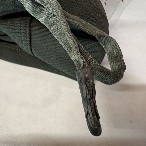 Lululemon Size 14 Keep Moving Pant 7/8 High Rise Green Paperbag Elastic Waist - Picture 11 of 11